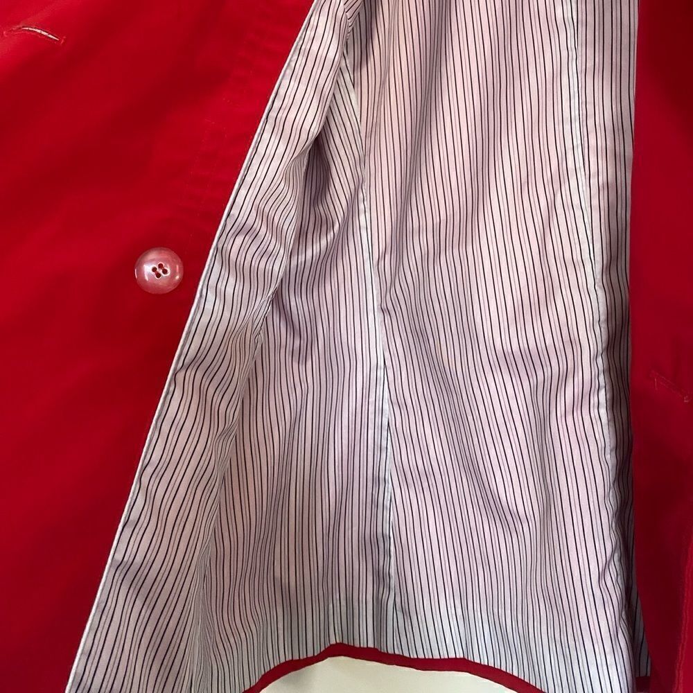 ‎Esprit Outerwear Red Button Front Coat Size Small - Picture 5 of 10